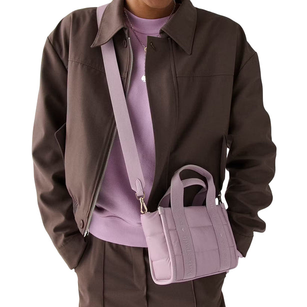 Kate Spade Kip Puffy Mini Tote Bag - Lavender Smoke KM668