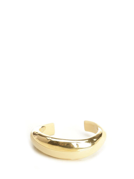 Chloe' Rigid Domed Bracelet - Gold