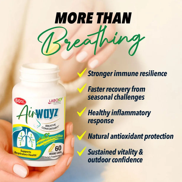 LABO Nutrition AirWayz for Lung Respiratory Sinus Congestion Allergy 60s