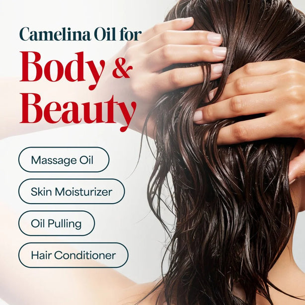 LABO Nutrition Camelina Oil Unrefined Virgin Cold Pressed Natural Cooking Oil