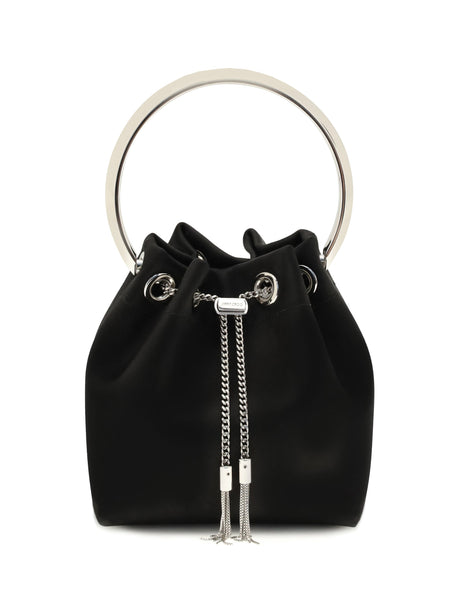 Jimmy Choo Bon Bon Bucket Bag - Black/Silver