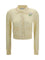 Self-Portrait Floral embroidered knit Cardigan - Yellow