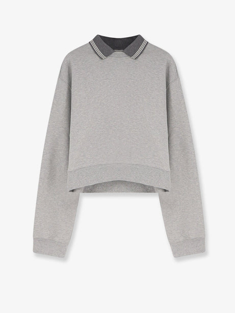 Miu Miu Mélange cotton sweatshirt - Grigio