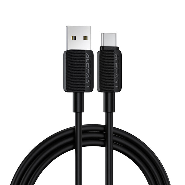 Acefast C26-04 USB-A to USB-C PVC Charging Data Cable (1.2m) - Black