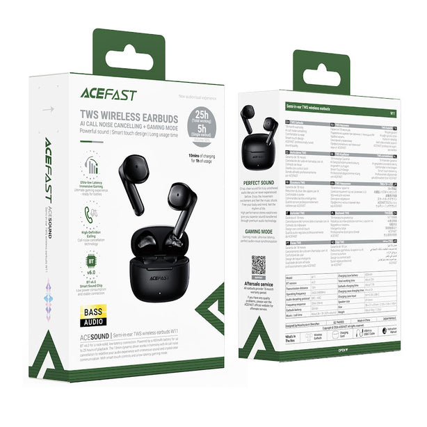 Acefast W11 Semi-In-Ear True Wireless Earbuds