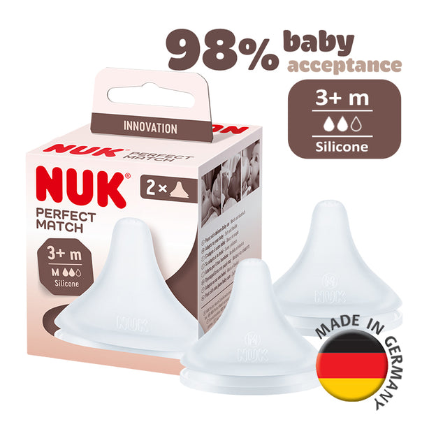 NUK Perfect Match Teats 2/Box M (3 months+)