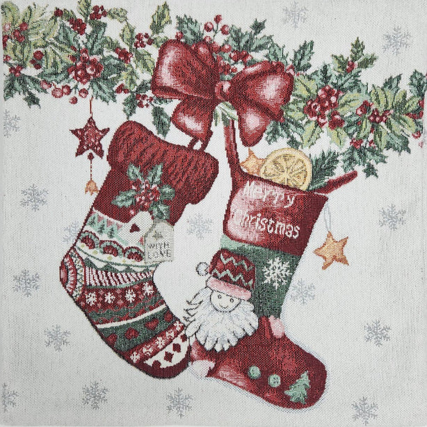 STOCKING Cushion Cover | Woven Chenielle - 45 x 45 cm