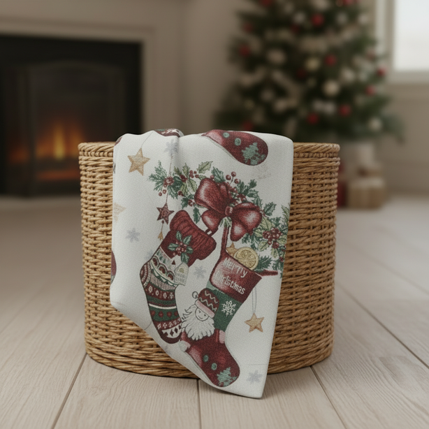 STOCKING Cushion Cover | Woven Chenielle - 45 x 45 cm
