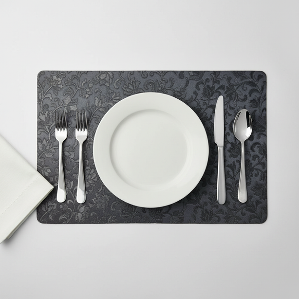 Rapee Ember Embossed PU Placemat – 30 x 45 cm