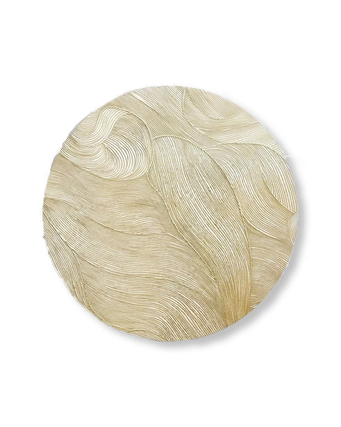 BALKAN Placemat | Embossed Gold Applique - 38 x 38 cm