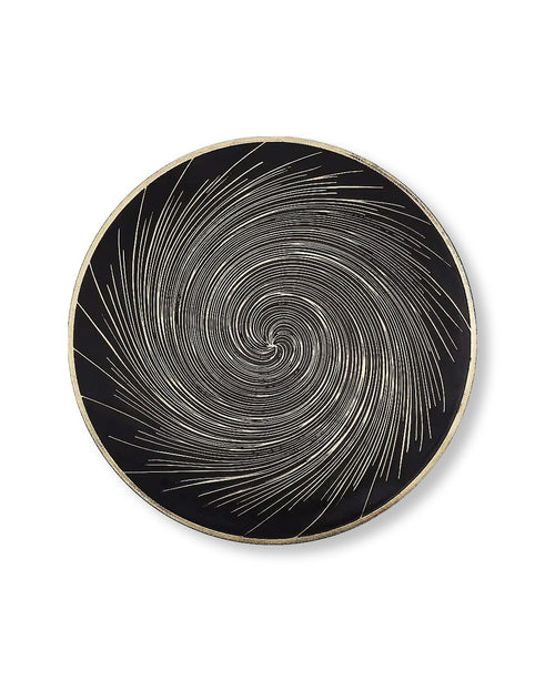 Rapee Balls Gold Embossed Placemat – Swirl Design – 38 cm Round