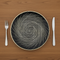 Rapee Balls Gold Embossed Placemat – Swirl Design – 38 cm Round
