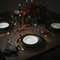 Rapee Balls Gold Embossed Placemat – Swirl Design – 38 cm Round