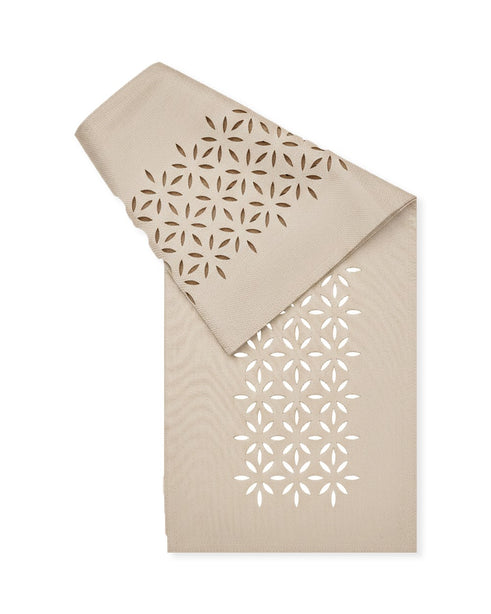 Rapee Morocco Petal Lasercut Table Runner – Cationic Fabric – 33 x 150 cm
