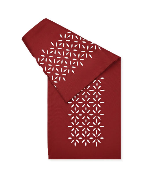 Rapee Morocco Petal Lasercut Table Runner – Cationic Fabric – 33 x 150 cm