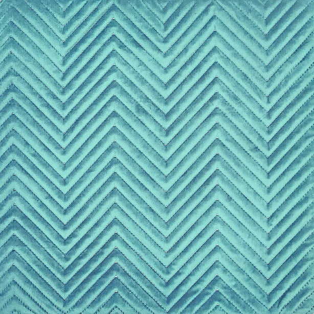 PINSONIC Oblong Cover | Quilted Chevron Velvet - 33 x 45 cm