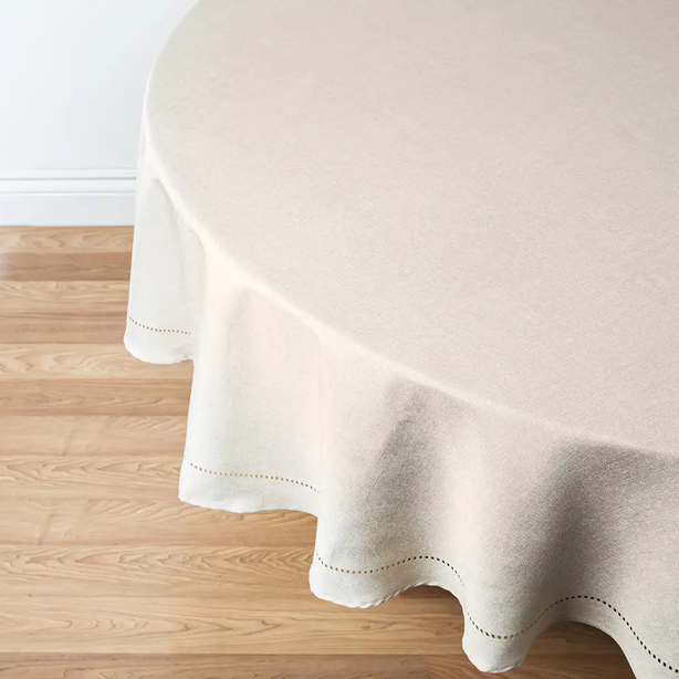 SONIA Tablecloth | Laser-cut Cationic Fabric - 180 cm Round