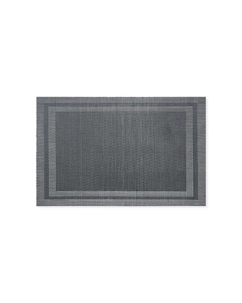 Rapee Cornice Woven Texilene Placemat – Tone on Tone Double Border Design – 30 x 45 cm