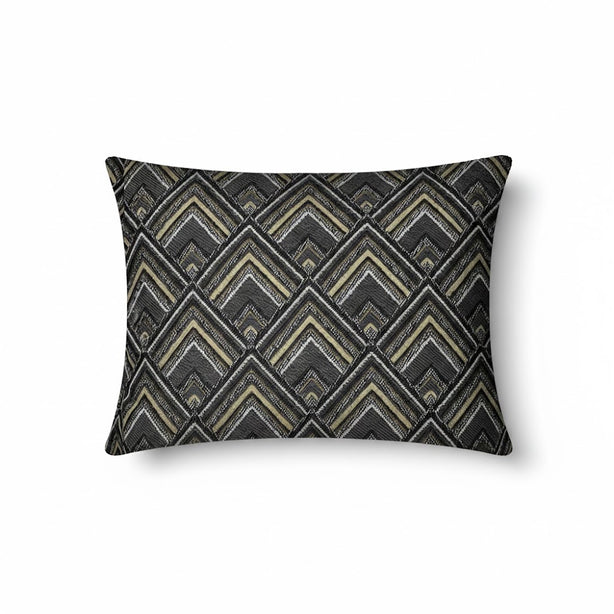 ZEUS Oblong Cover | Lurex Woven Jacquard - 33 x 45 cm