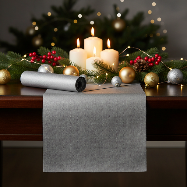 PAVE Table Runner | Reversible PU Faux Leather - 30 x 135 cm