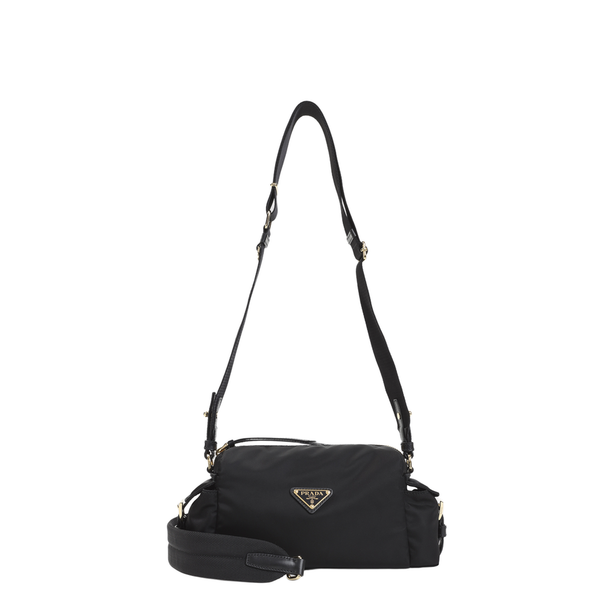Explore Small Re-Nylon and Leather Shoulder Bags - Black