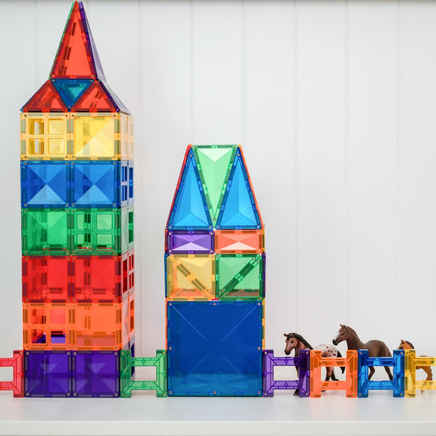 Connetix Tiles Rainbow Creative Pack 102 Pcs Educational Magnetic Tiles
