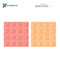 Connetix Tiles Pastel Lemon & Peach Base Plate 2 Pcs Educational Magnetic Tiles