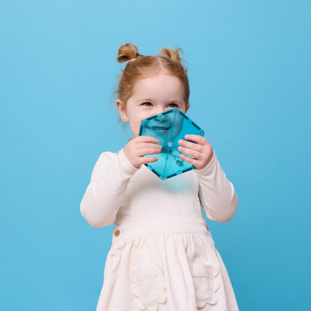 Connetix Tiles Charity Pack Teal 20 Pcs Educational Magnetic Tiles