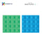 Connetix Tiles Rainbow Blue & Green Base Plate 2 Pcs Educational Magnetic Tiles