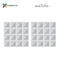 Connetix Tiles Clear Base Plate 2 Pcs Educational Magnetic Tiles