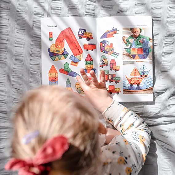 Connetix Tiles Rainbow Square Pack 40 Pcs Educational Magnetic Tiles