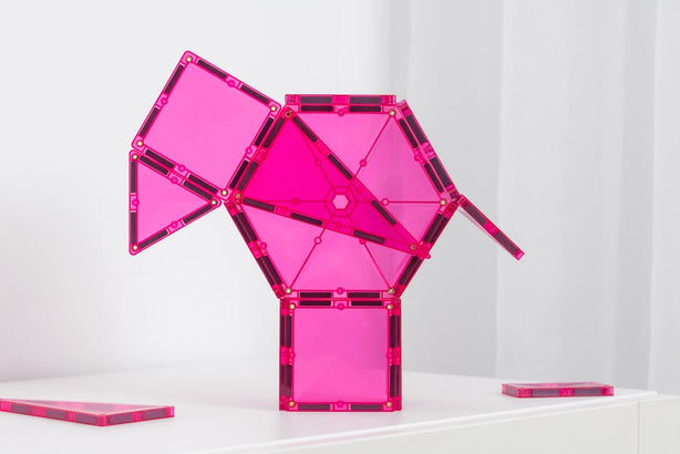 Connetix Tiles Charity Pack Pink 20 Pcs Educational Magnetic Tiles