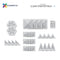 Connetix Tiles Clear Starter Pack 34 Pcs Educational Magnetic Tiles