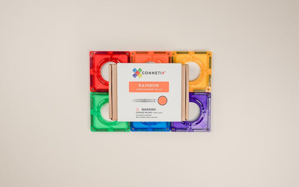 Connetix Tiles Rainbow Ball Pack 12 Pcs Educational Magnetic Tiles