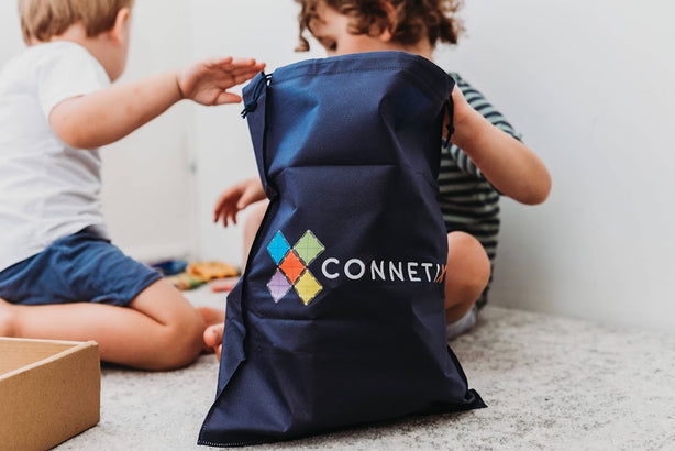 Connetix Tiles Rainbow Starter Pack 62 Pcs Educational Magnetic Tiles