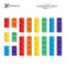 Connetix Tiles Rainbow Rectangle Pack 18 Pcs Educational Magnetic Tiles