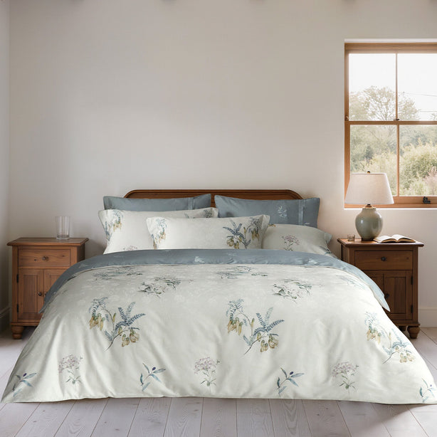 Intero Cupro Morgan 1800TC PIMA Cotton Printed Jacquard Luxury Bedding Set