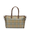 Medium Check Zip Tote - Archive Beige