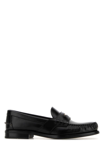 Black Leather Loafers