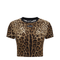 Dolce & Gabbana Leopard Print Cropped T Shirt