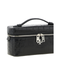 Croc-Embossed Leather East-West Vanity Case - Black