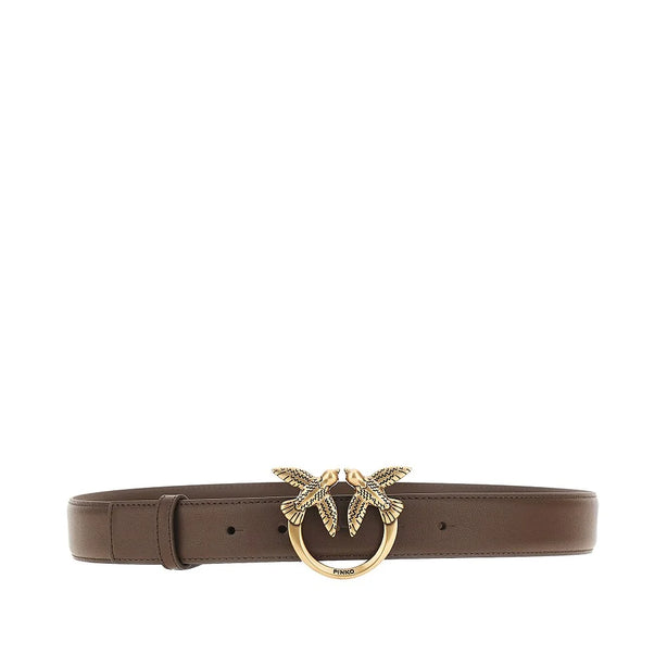 PINKO Love Birds leather belt