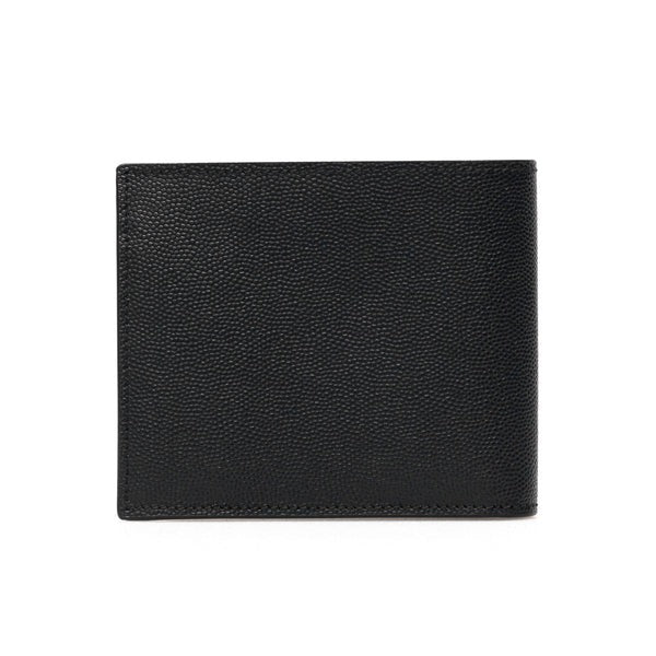 SAINT LAURENT Grain de Poudre leather bi-fold wallet