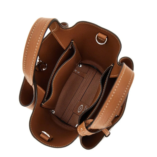 TODS Grained leather mini shopping bag