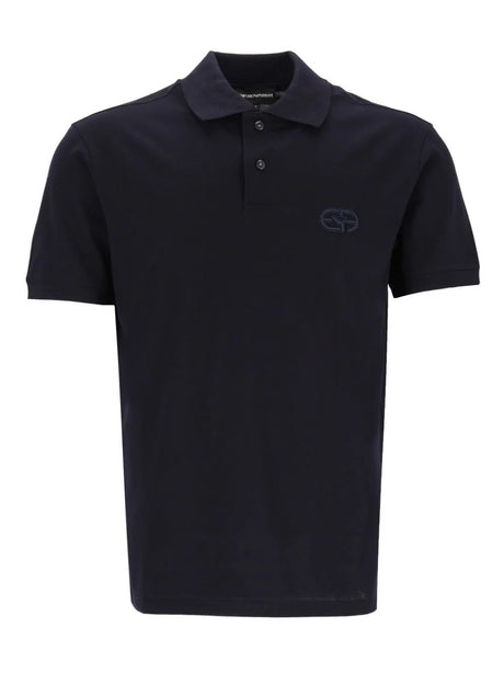 Emporio Armani Jersey Polo Shirt - Blue