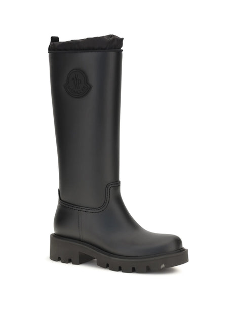 Moncler Waterproof Knee-High Kickstream Boots - Black