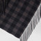 Brown Check Wool And Cashmere Shawl