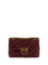 Pinko Love Classic leather Shoulder Bag - Ribes Intenso-Antique Gold