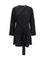 Draped Knot Crepe Mini Dress