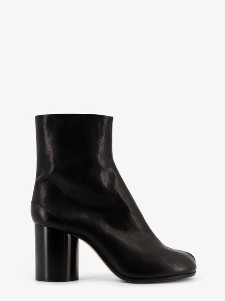 Maison Margiela Leather Tabi Boots - Black